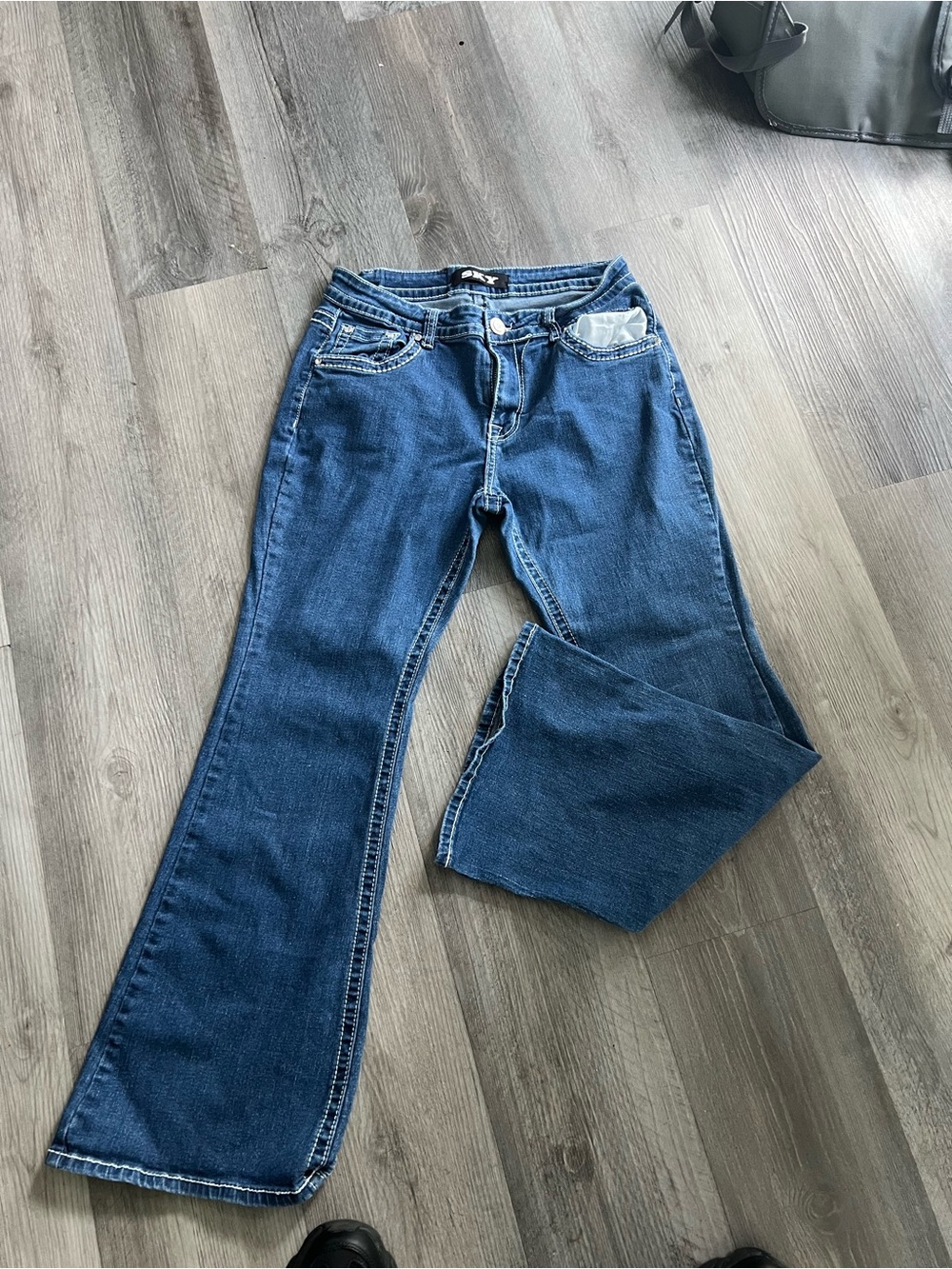 Sky Blue Flared Jeans